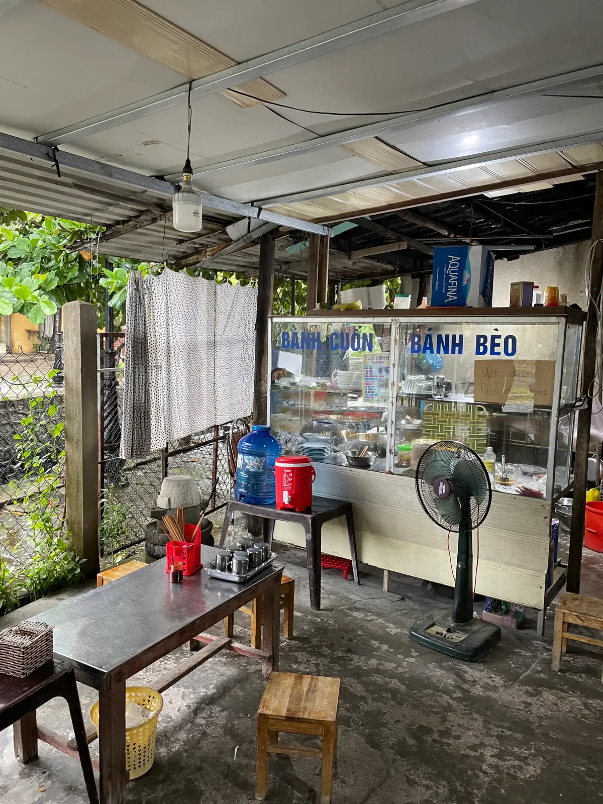 The Ba My banh beo counter in Hoi An