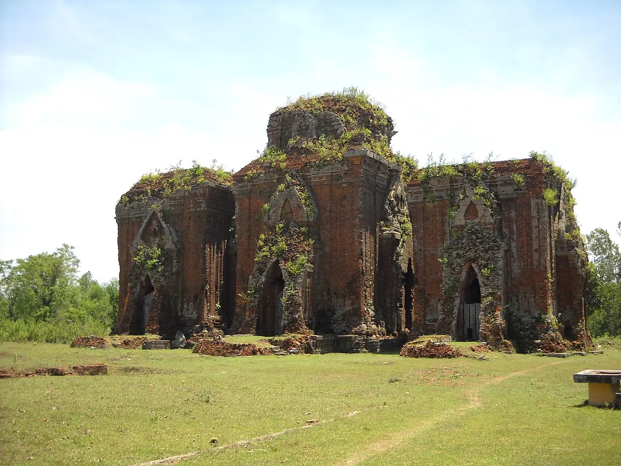 The Chien Dan brick tower group in Quang Nam.